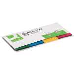 Q-Connect Haftmarker Transparent - 25 x 45 mm, 4 x 40 Streifen