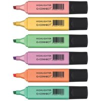 Textmarker 6ST pastell sortiert Q-CONNECT KF17963 1,5-2mm