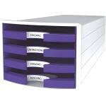 HAN Schubladenbox IMPULS - A4/C4, 4 offene Schubladen,...