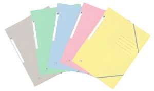 Oxford Top File + A4 Eckspannermappe sortiert pastell