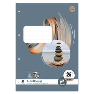 Staufen Schulblock A4 50Bl 70g Lin25 Style liniert mR