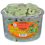 Haribo Fruchtgummi - Saure Apfelringe, 150 Stück