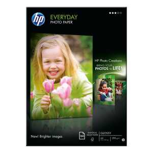 Fotopapier-Standard, DIN A4 glossy, 200g, 1 VE = 1 Pack a´100 Blatt