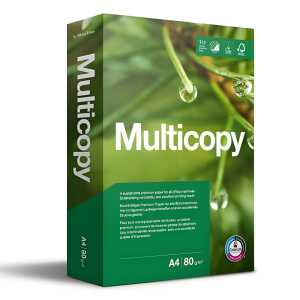 MULTICOPY Multifunktionspapier - A4, 80 g/qm, hochweiß, 500 Blatt