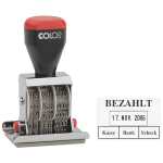 COLOP Datum-Plattenstempel - BEZAHLT + 4 mm Datum