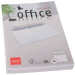 Briefumschlag Office C6, hochweiß, haftklebung, Idr, 80 g/qm, 25 Stück