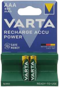 VARTA Batterie Akku Power Micro AAA 2er Blister