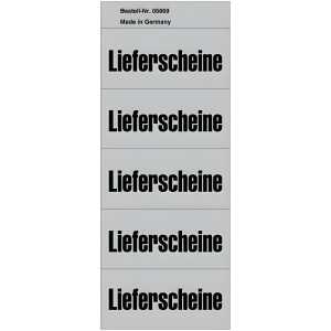 Inhaltsschilder Lieferscheine - Beutel mit 100 Stück, grau