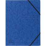 Exacompta EXACOMPTA Sammelmappe - A4, 355 g/qm, Gummizug, blau