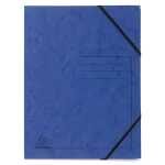 Exacompta EXACOMPTA Sammelmappe - A4, 355 g/qm, Gummizug, blau