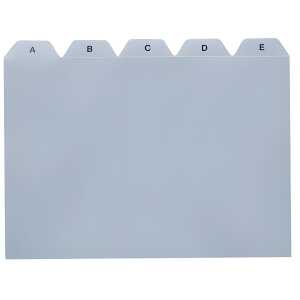 Leitregister PP - A5 quer, grau