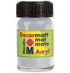 Decormatt Acryl metallicsilber MARABU 1401 39 782 15ml Glas