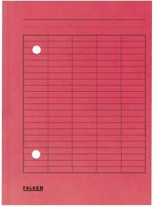 Falken FALKEN Umlaufmappe - A4, rot, Manilakarton, 250 g/qm