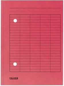 Falken Umlaufmappe - A4, rot, Manilakarton, 250 g/qm