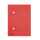 Falken FALKEN Umlaufmappe - A4, rot, Manilakarton, 250 g/qm