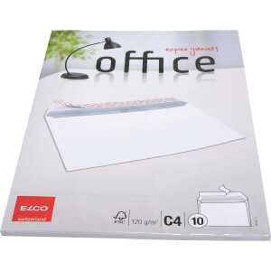 Briefumschlag Office - C4, hochweiß, haftklebend, 120 g/qm, 10 Stück