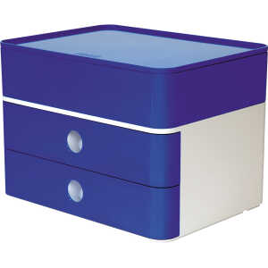 Smart-Box Plus Allison, 2 Schübe und Utensilienbox, royal blue