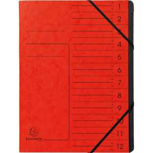 Ordnungsm geheftet innen sw 12F rot