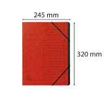 Ordnungsm geheftet innen sw 12F rot