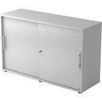 Hammerbacher Schiebetürschrank - 2OH, 120 cm, Relinggriff, Grau/Grau