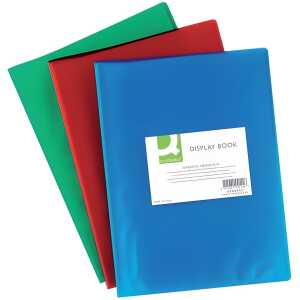 Q-Connect Sichtbuch - 20 Hüllen, PP transluzent, 250 mym, grün