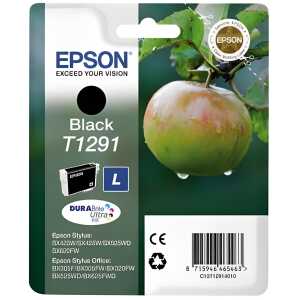 EPSON Original Tintenpatrone schwarz (C13T12914012,T1291,T12914012)