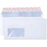 Briefumschlag premium - C6/5, hochweiß, hk, mit Fenster, 80 g/qm