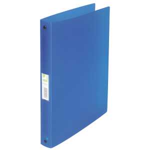 Ringmappe transluzent blau Q-CONNECT KF02905 A4 4 R 25 mm