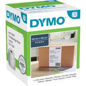 Dymo LabelWriter™ Etikettenrollen Versandetikett 104x159 mm weiß