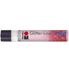 Glitter Liner 25ml silber MARABU 1803 09 582