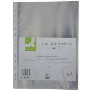 Q-Connect Prospekthülle - A4, 60 mym, glasklar, 100 Stück