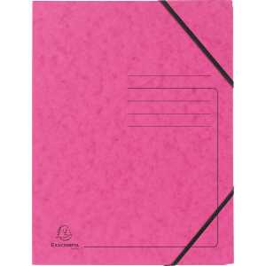 Exacompta EXACOMPTA Sammelmappe - A4, 355 g/qm, Gummizug, rosa