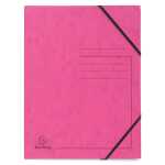 Exacompta EXACOMPTA Sammelmappe - A4, 355 g/qm, Gummizug, rosa