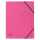 Exacompta EXACOMPTA Sammelmappe - A4, 355 g/qm, Gummizug, rosa
