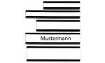 Franken Magnetschild mit C-Profil - 75 x 50 mm, 10...