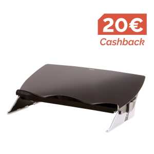 Dokumentenhalter/Schreibunterlage Easy Glide™ - flexibel, schwarz/grau