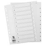 Q-Connect Zahlenregister - 1 - 10, PP, A4, 10 Blatt,...