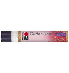 Glitter Liner 25ml rotgold MARABU 1803 09 586