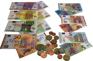 Re Plastic Eurospielgeld 22 Münzen und Scheine,