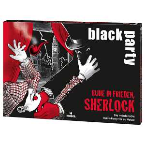 Black Party Krimispiel Ruhe in Frieden, Sherlock, einfache Regeln,