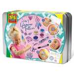 Glamour Tattoos 3in1 Kreativset, metallische Tattoos, mit...