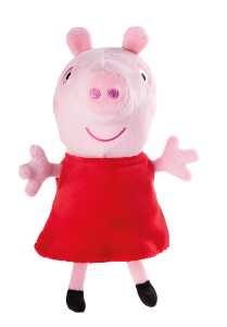 Peppa Pig Plüsch 19cm mit Sound Peppa Wutz, mit typischen Geräuschen