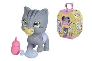 Pamper Petz Katze 15cm Tierbaby mit Zubehör, süßes Tierbaby