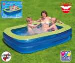 Wehncke Family Pool 2 Ringe 200x150x50cm, mit Auslassventil,