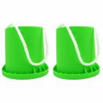 Topfstelzen grün 12cm 2er Best Sporting Seil 140cm,