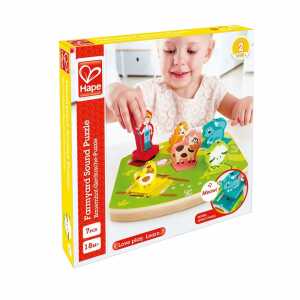 Puzzle aus Holz Bauernhof Geräusche es werden 2 AAA Batterien benötigt