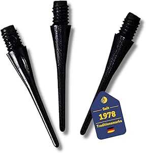 Dart Kunststoffspitzen 100 Stück schwarz, Dart-Spitzen (100 Stück)