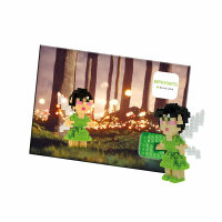 Iden-Berlin  Brixies Minibausteine  Postkarte Fee, 3D-...