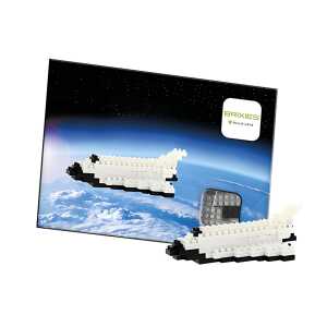 Iden-Berlin Brixies Minibausteine Postkarte Raumfähre,