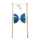 Diabolo Set blau grün, 1 Diabolo Doppelrolle aus Kunststoff